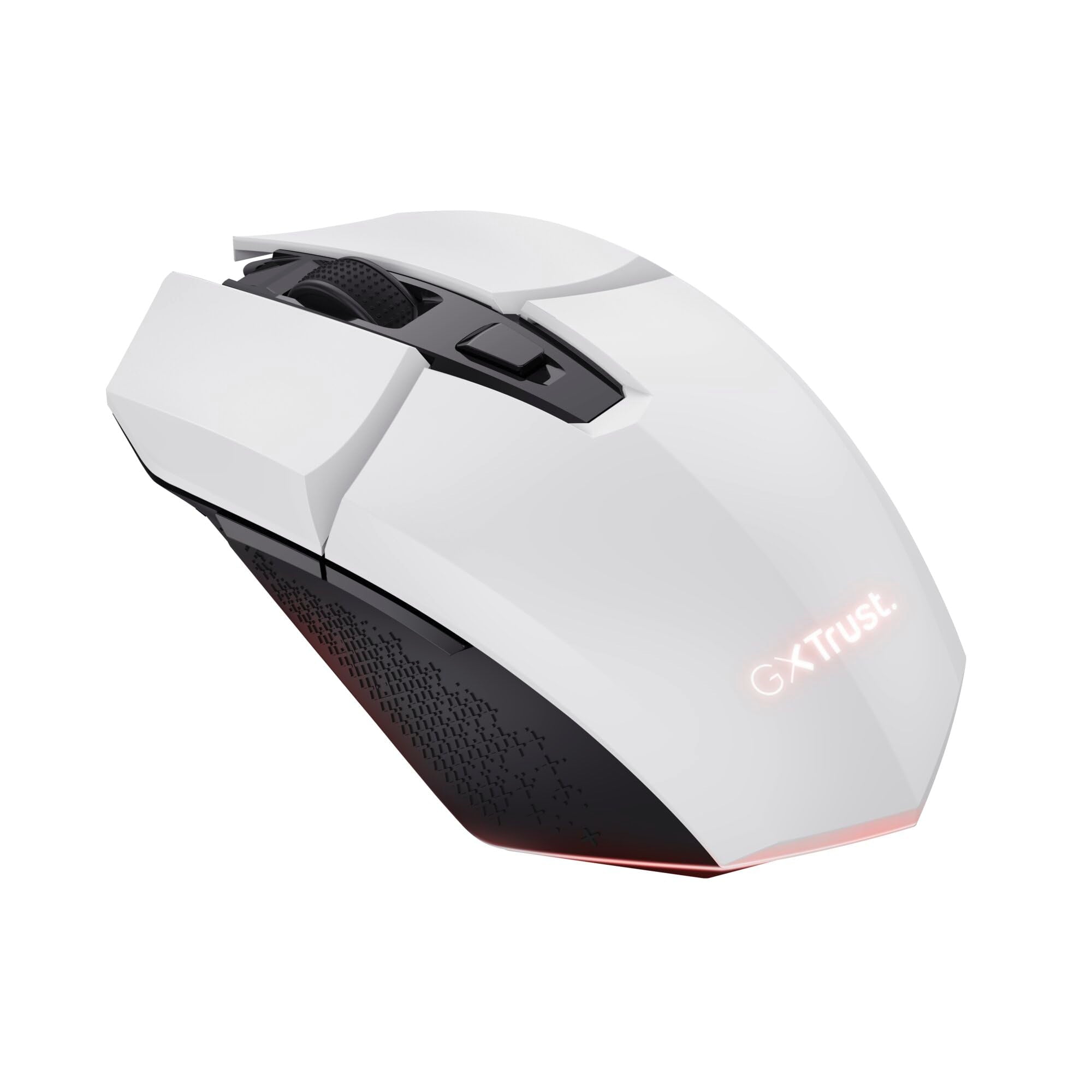 Trust Gaming GXTrust 1108W Vylax Rechargeable Wireless Gaming Mouse – 80h Battery, 800-4800 DPI, RGB Lighting, 6 Buttons, White 2