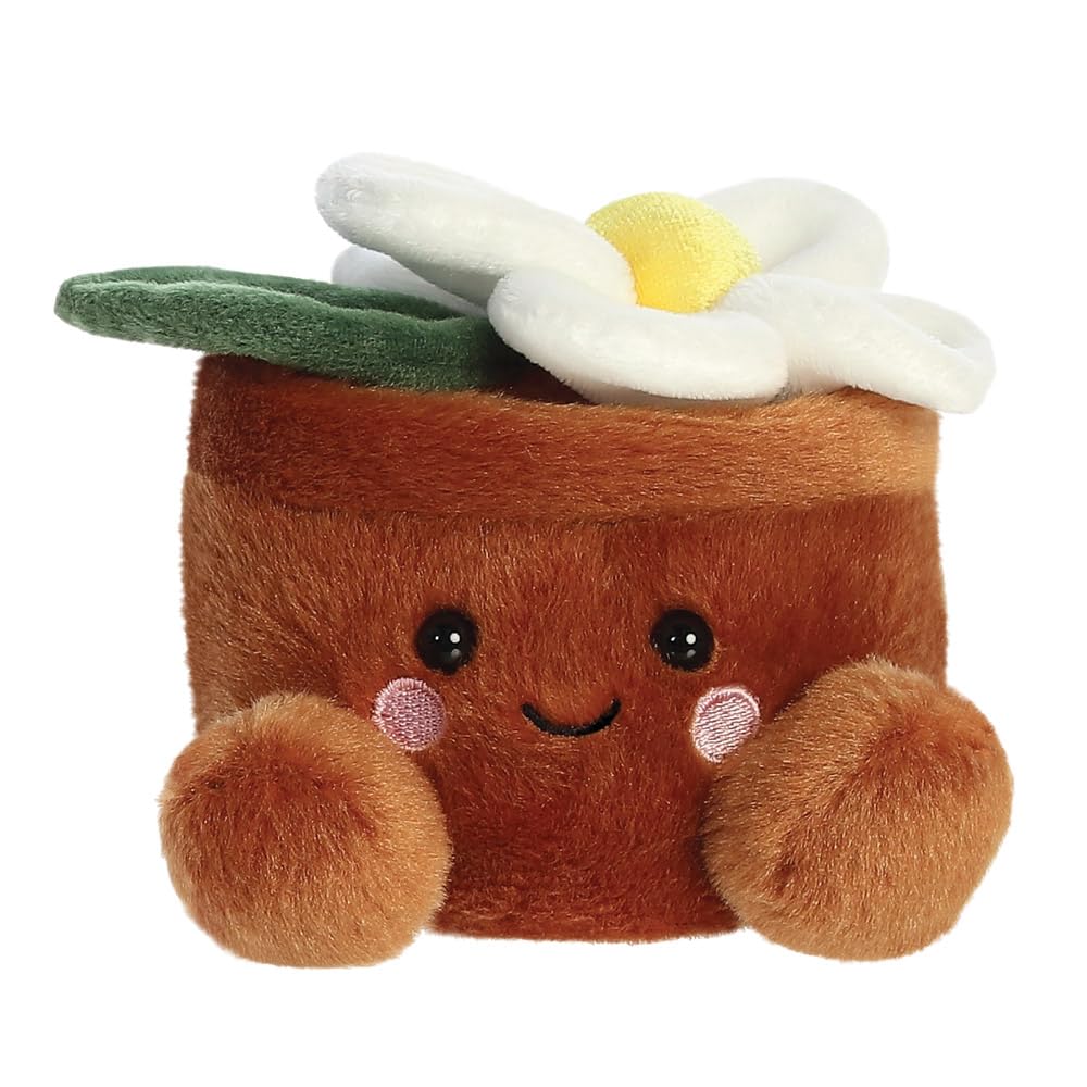 AURORA Palm Pals Junie Daisy Soft Toy | 13cm Plush | Recycled Materials | Suitable from Birth 1