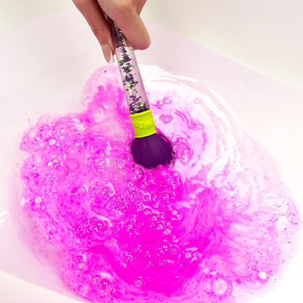 ZIMPLI Baff Bombz Magic Brush Set - 4 Color Changing Bath Bombs with Moisturizing Fruit Scents
