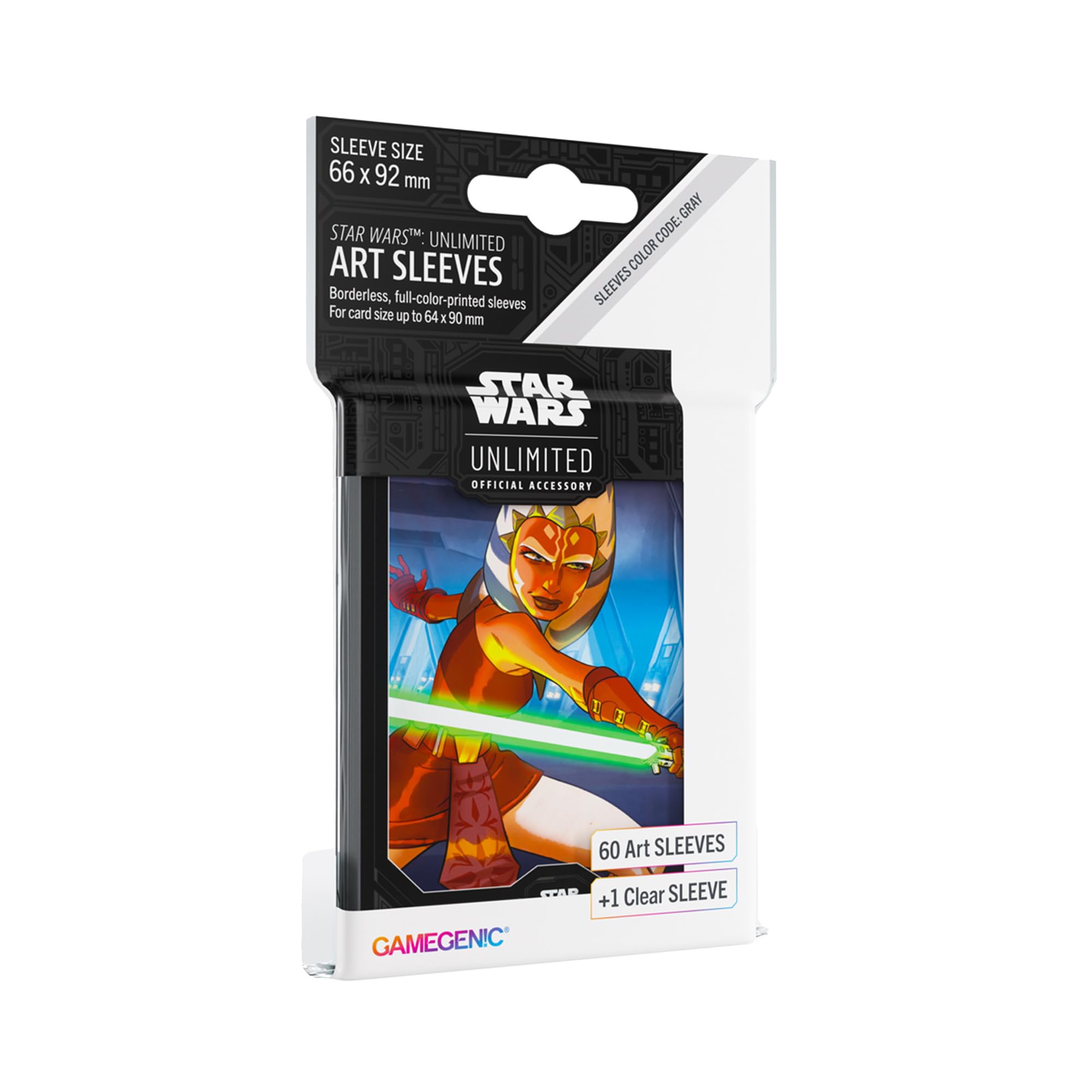 Gamegenic Star Wars Unlimited Ahsoka Tano Art Sleeves | 66x92mm | 60 Count 1