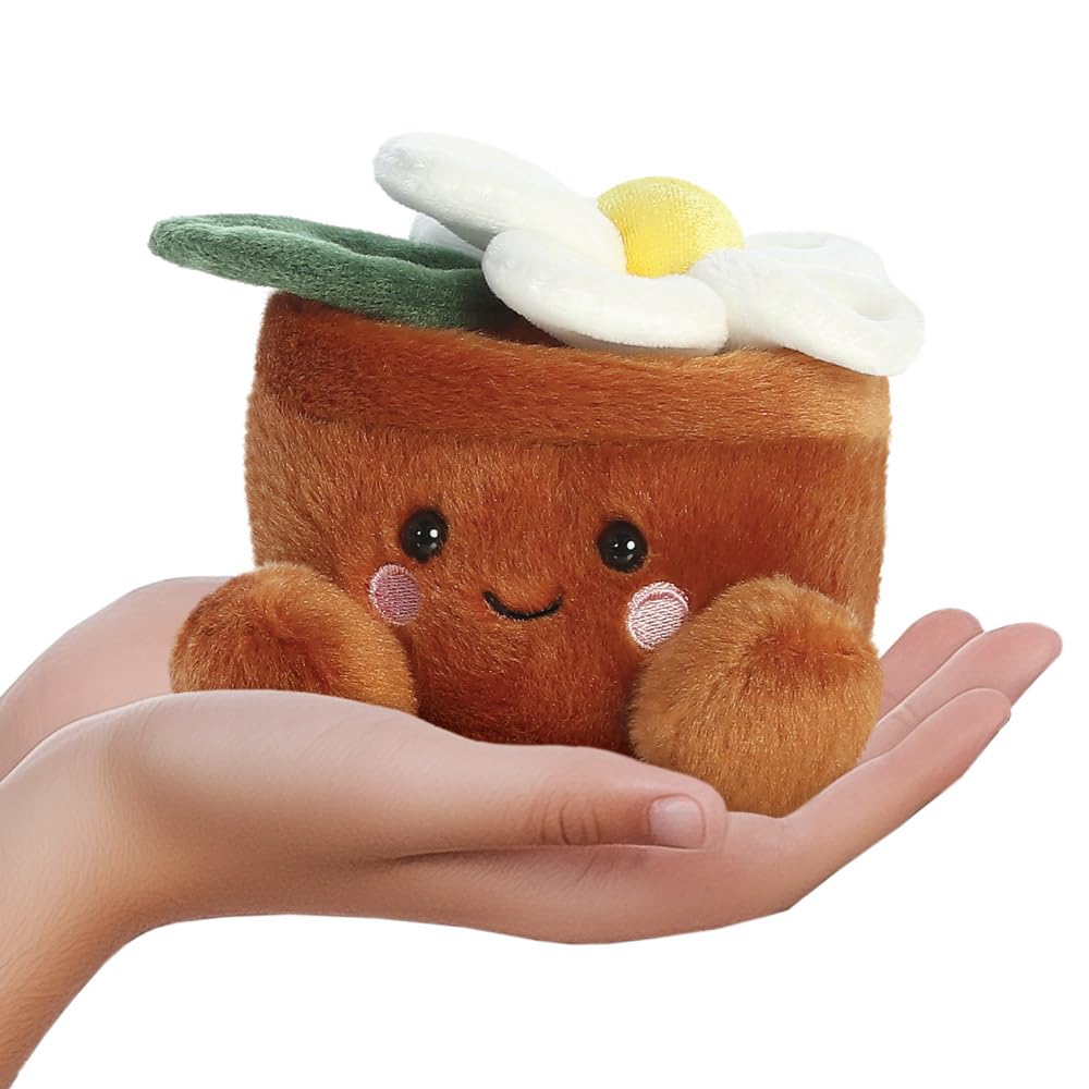 AURORA Palm Pals Junie Daisy Soft Toy | 13cm Plush | Recycled Materials | Suitable from Birth 5