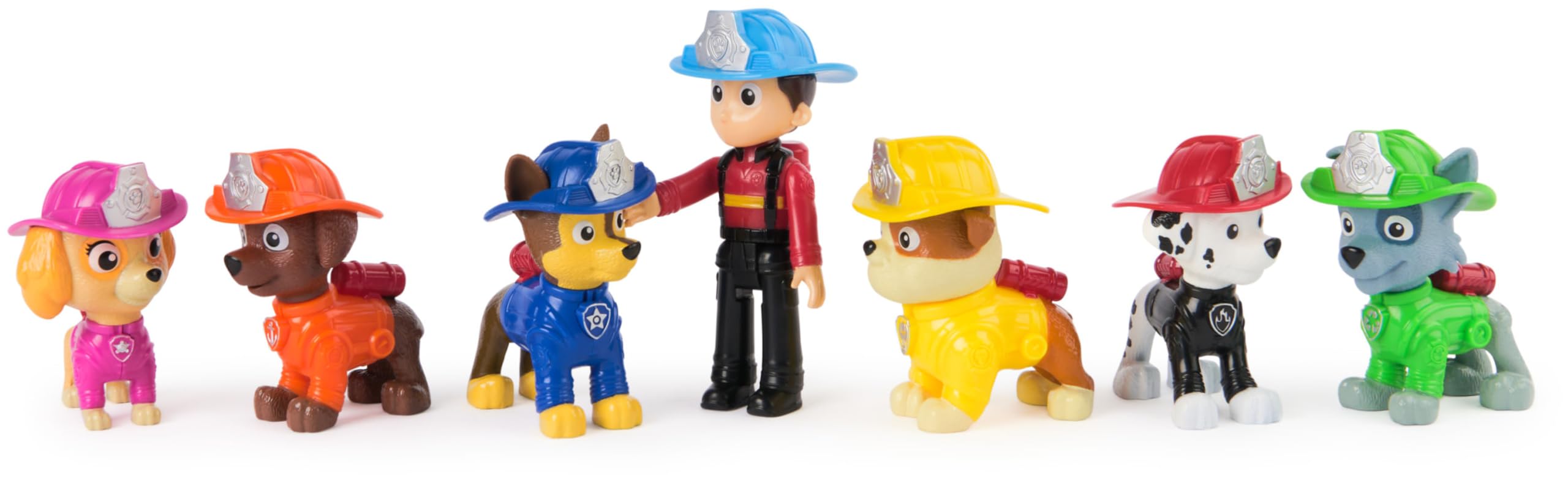 Paw Patrol Fire Rescue Team Pack with 7 Collectible Action Figures, Includi