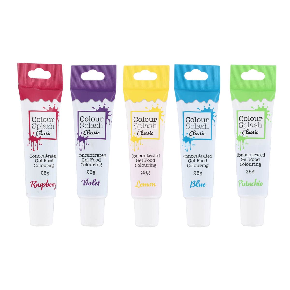 Colour Splash - Unicorn 5 Pack Food Colouring Gels, Highly Concentrated, Easy to Use Squeezy Tubes