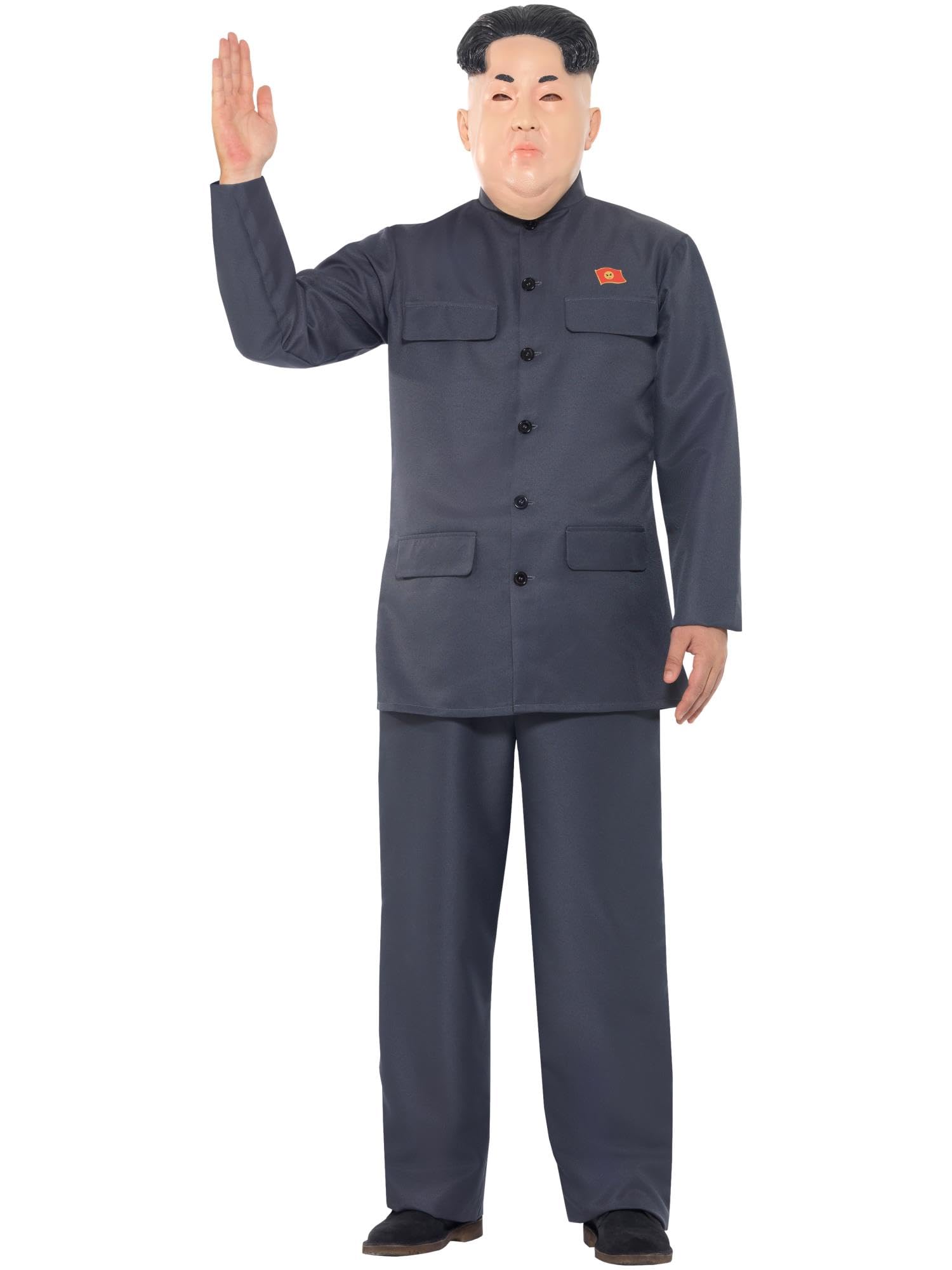 Smiffys Dictator Costume - Adult Mens Fancy Dress with Grey Trousers & Jacket