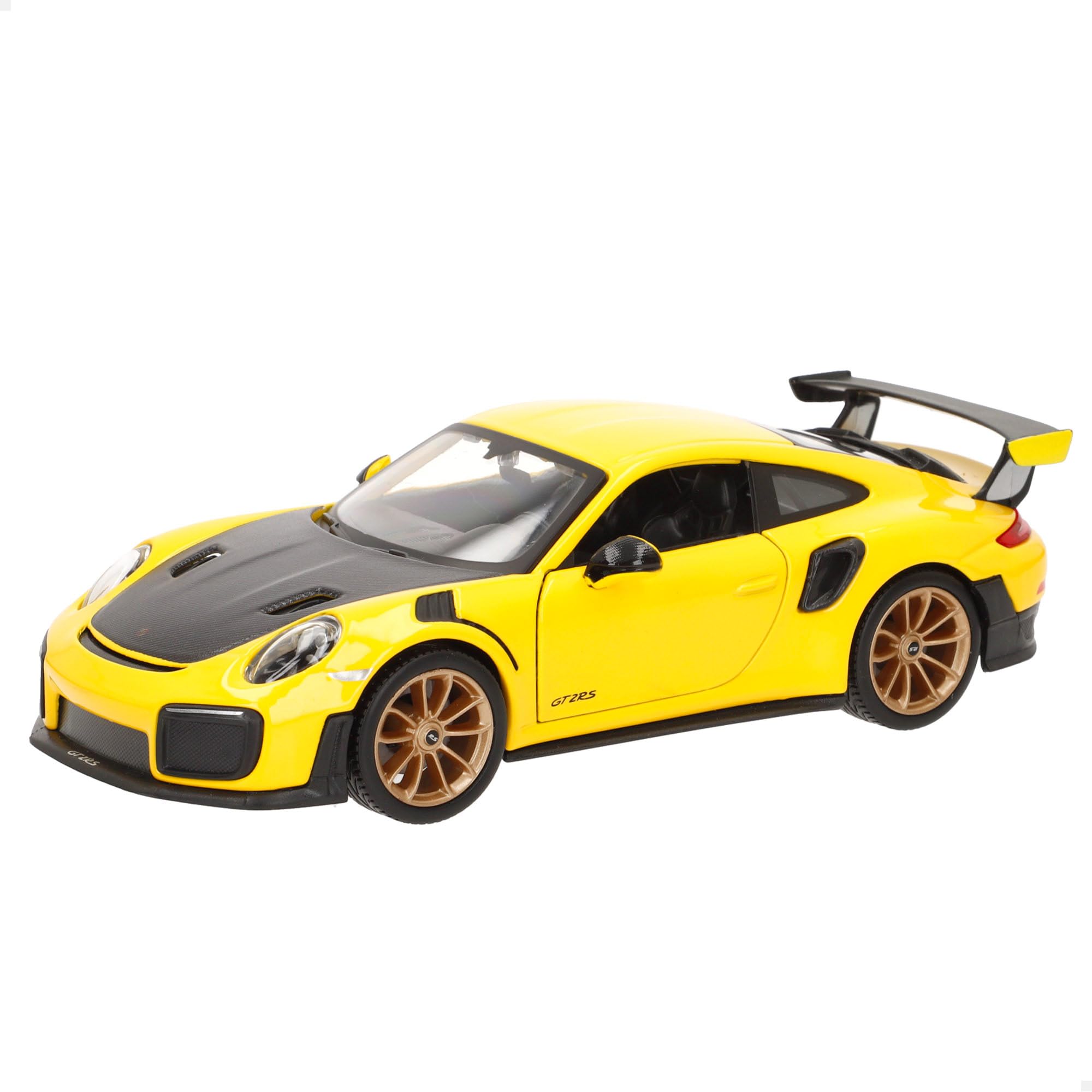 Maisto 1:24 Porsche 911 GT2 RS Diecast Model Car - Yellow and Black 13