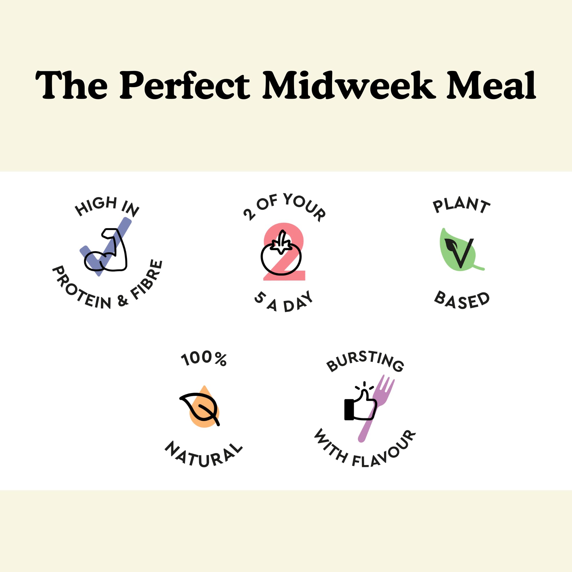 Fiid Thai Lentil & Sweet Potato Curry - 100% Natural Vegan Microwave Meal