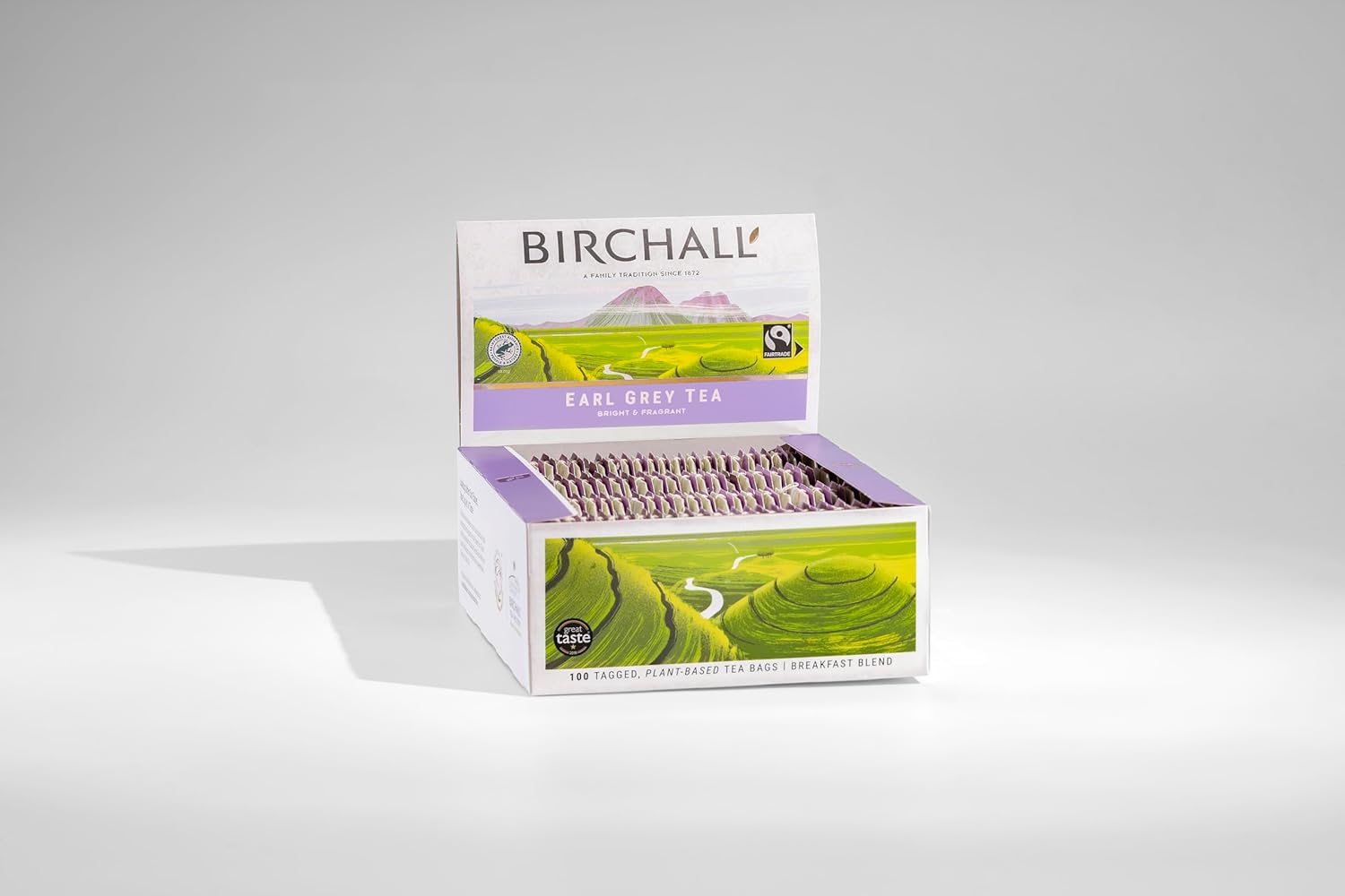 Birchall Earl Grey Tea | Black Tea with Natural Bergamot | 100 Plant-Based Tagged Tea Bags