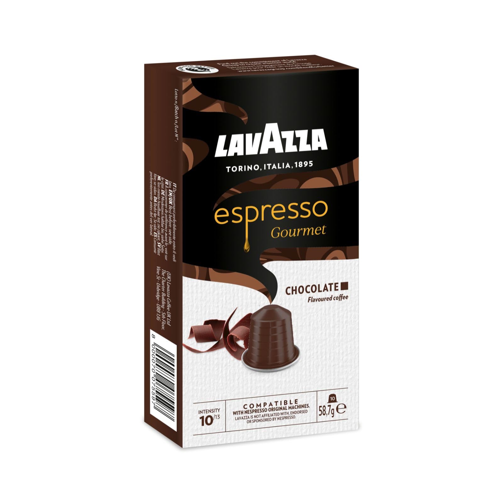 Lavazza Espresso Gourmet Chocolate - Nespresso Original Machine-Compatible Coffee Capsules