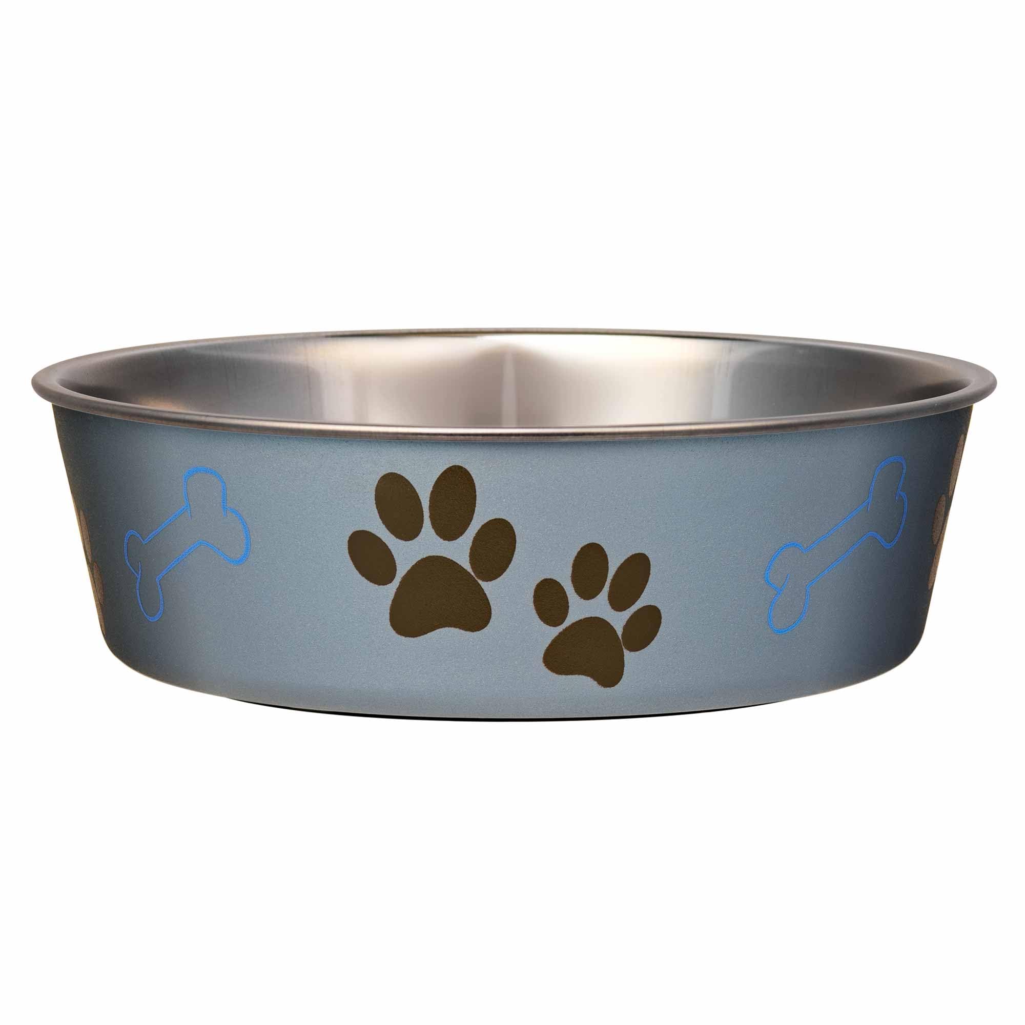 LOVING PETS Bella Bowl - Veterinarian Recommended Stainless Steel Dog Bowl | Spill Proof | Extra-Large 2.2 Litre