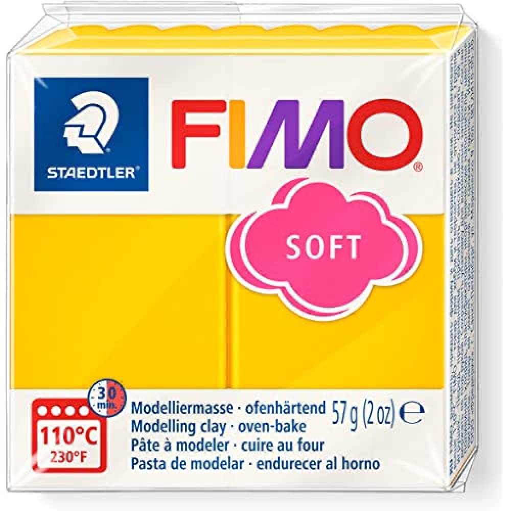 STAEDTLER FIMO Soft Modelling Clay - Oven-Hardening Polymer Clay | Sunflower | 57 g