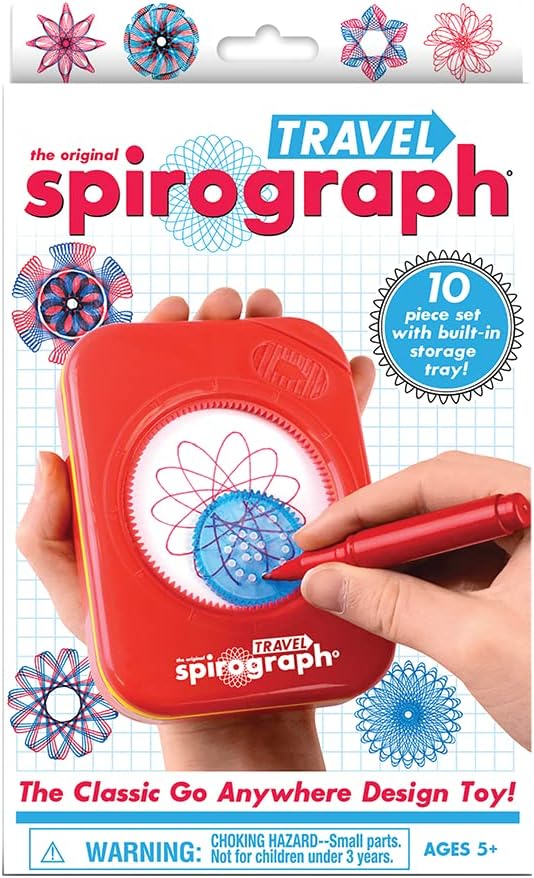 Spirograph Travel - Portable Art & Design Playset for Kids 8+ 3