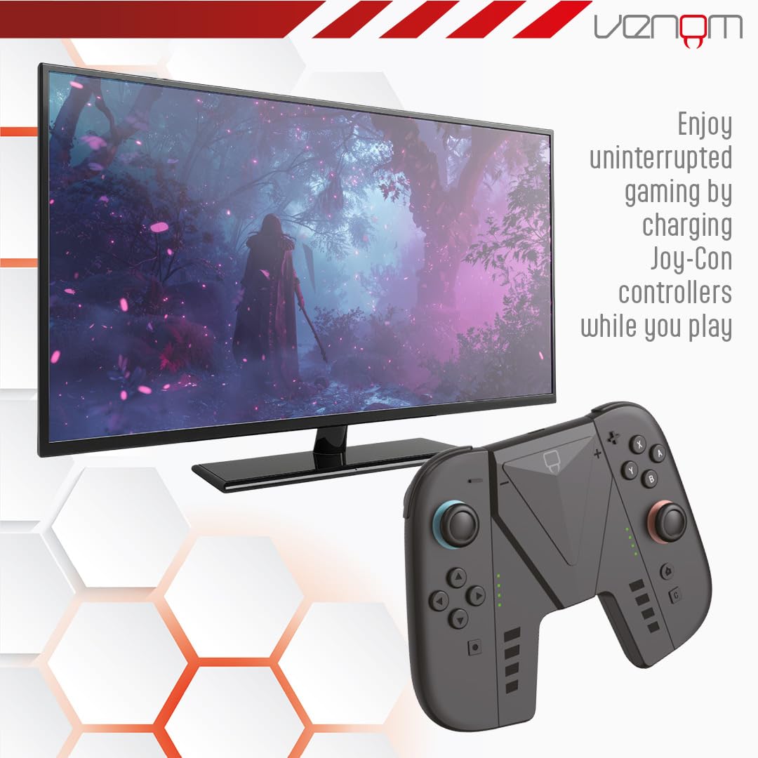 Venom Switch 2 Joy-Con Play & Charge Grip for Nintendo Switch 2 - Amazon Exclusive 5