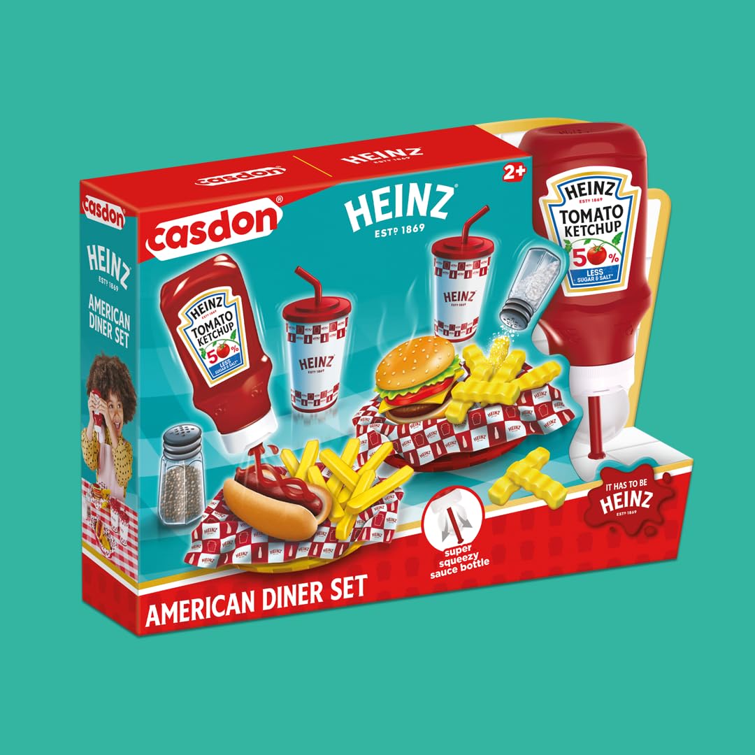 Casdon Heinz American Diner Set - Pretend Play Kitchen Toy for Ages 2+ 3