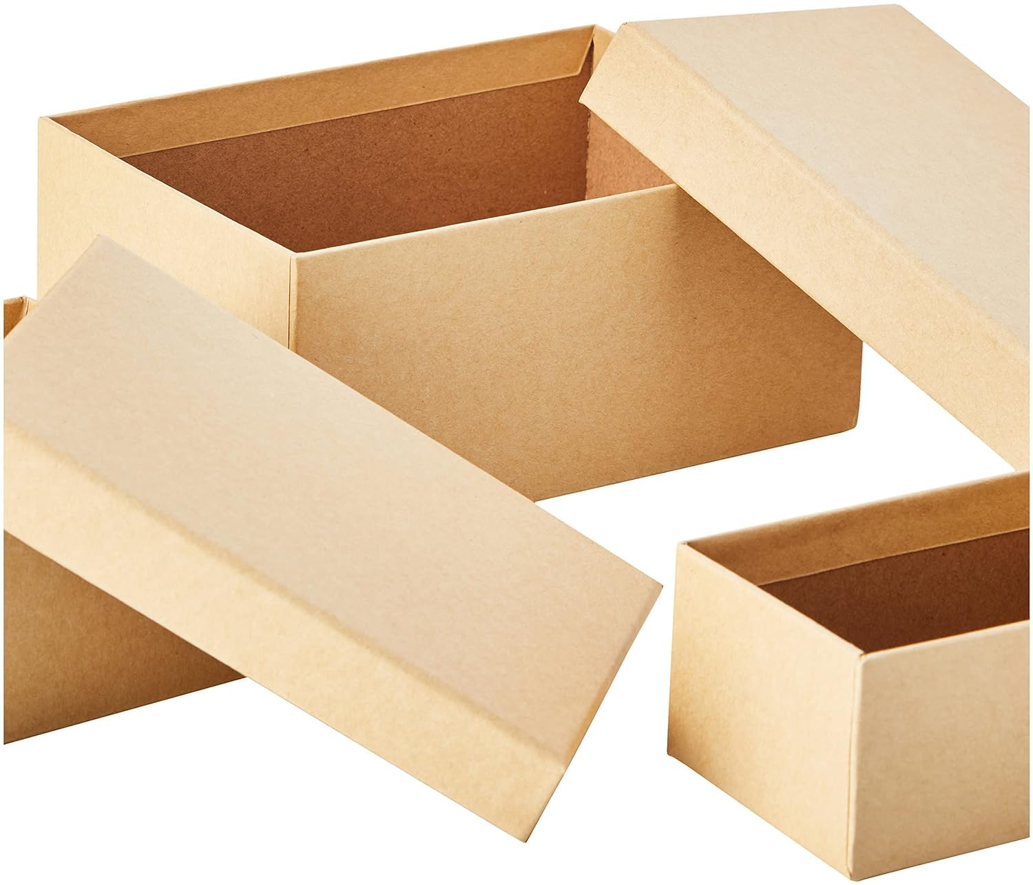 Papermania Bare Basics Nesting Boxes - 3 Pack Rectangle Storage | Cardboard | Brown 4