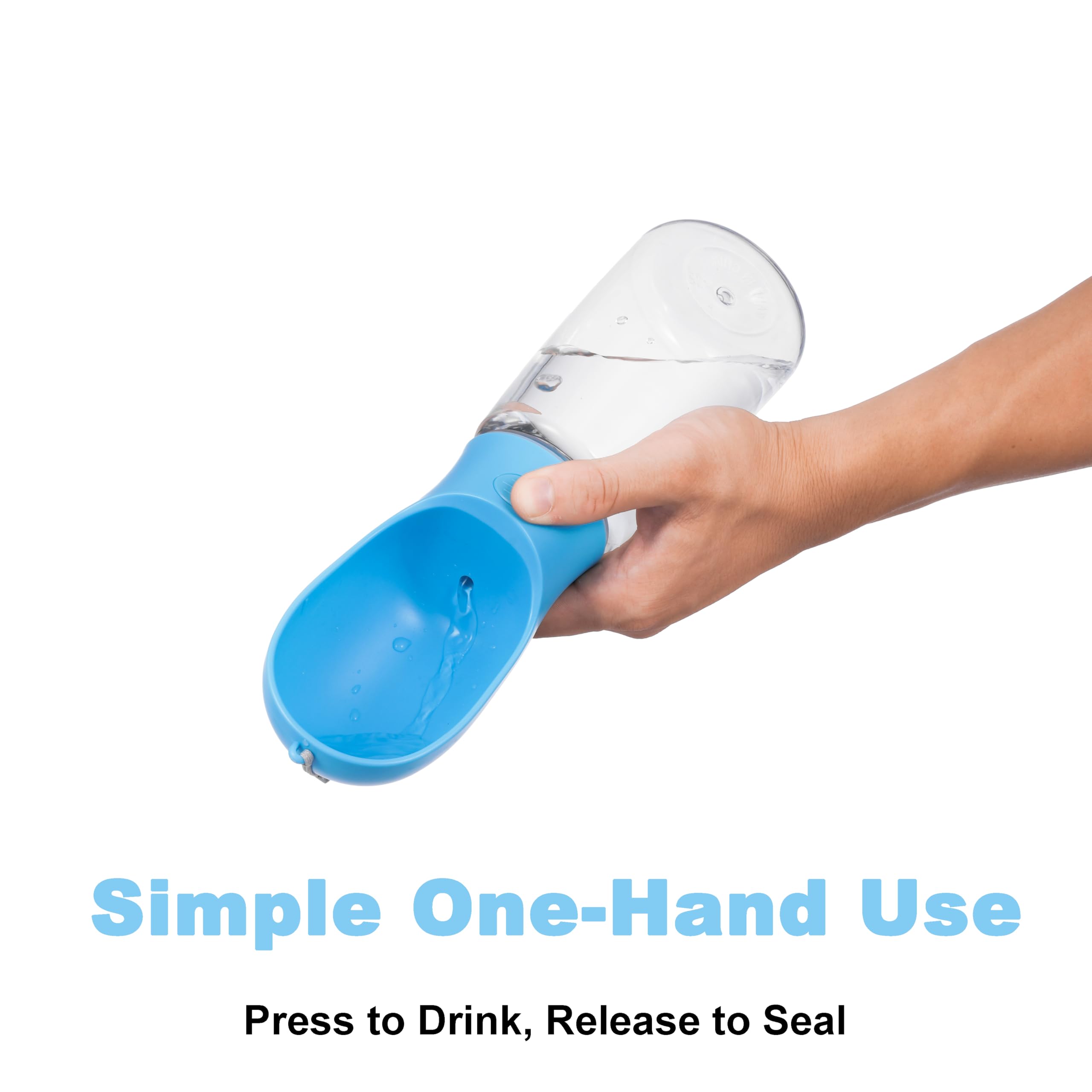 BARGAIN FACTORY Dog Water Bottle - 550 ML Portable Hydration | Leak Proof | Food-Grade Plastic 2