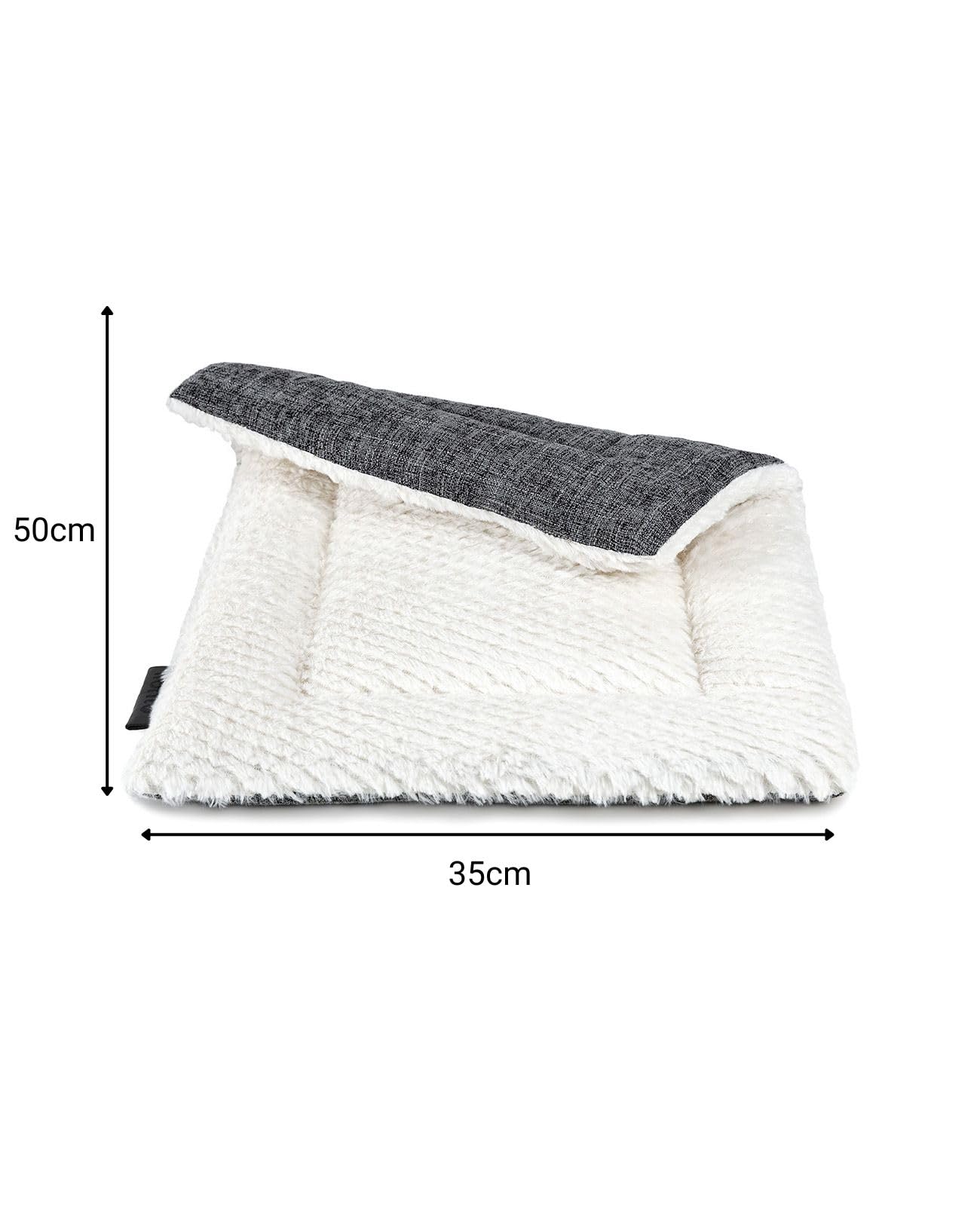lionto Reversible Warming Pet Blanket - 4 cm Thick Padding | Grey | Dog & Cat 5