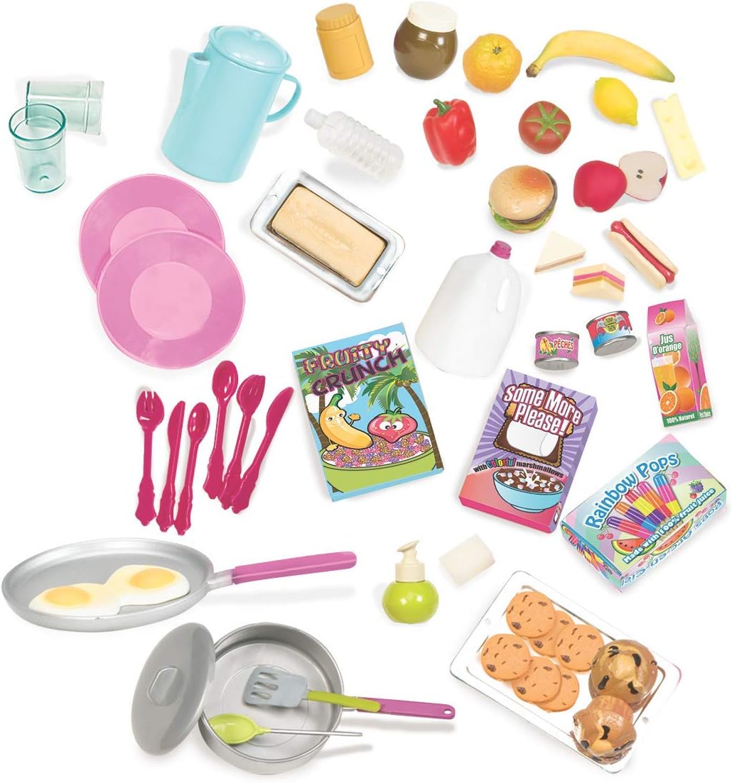 Our Generation RV Camper Accessory Set - 53-Piece Kitchen Playset for 18-Inch Dolls