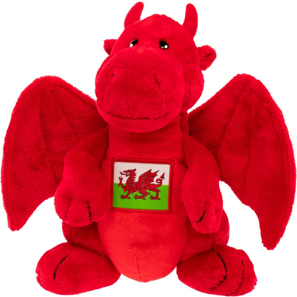 Red Dragon Plush Toy with Welsh Flag - Suki Gifts Boa Dragon