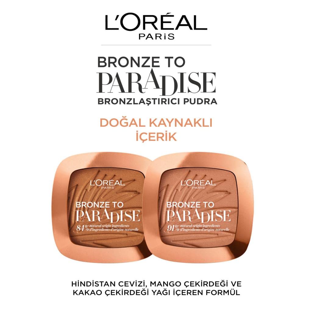 L'Oreal Paris Back To Bronze Matte Bronzing Pressed Powder - Buildable Formula, Shimmer-Free, Medium Shade, 9g 5