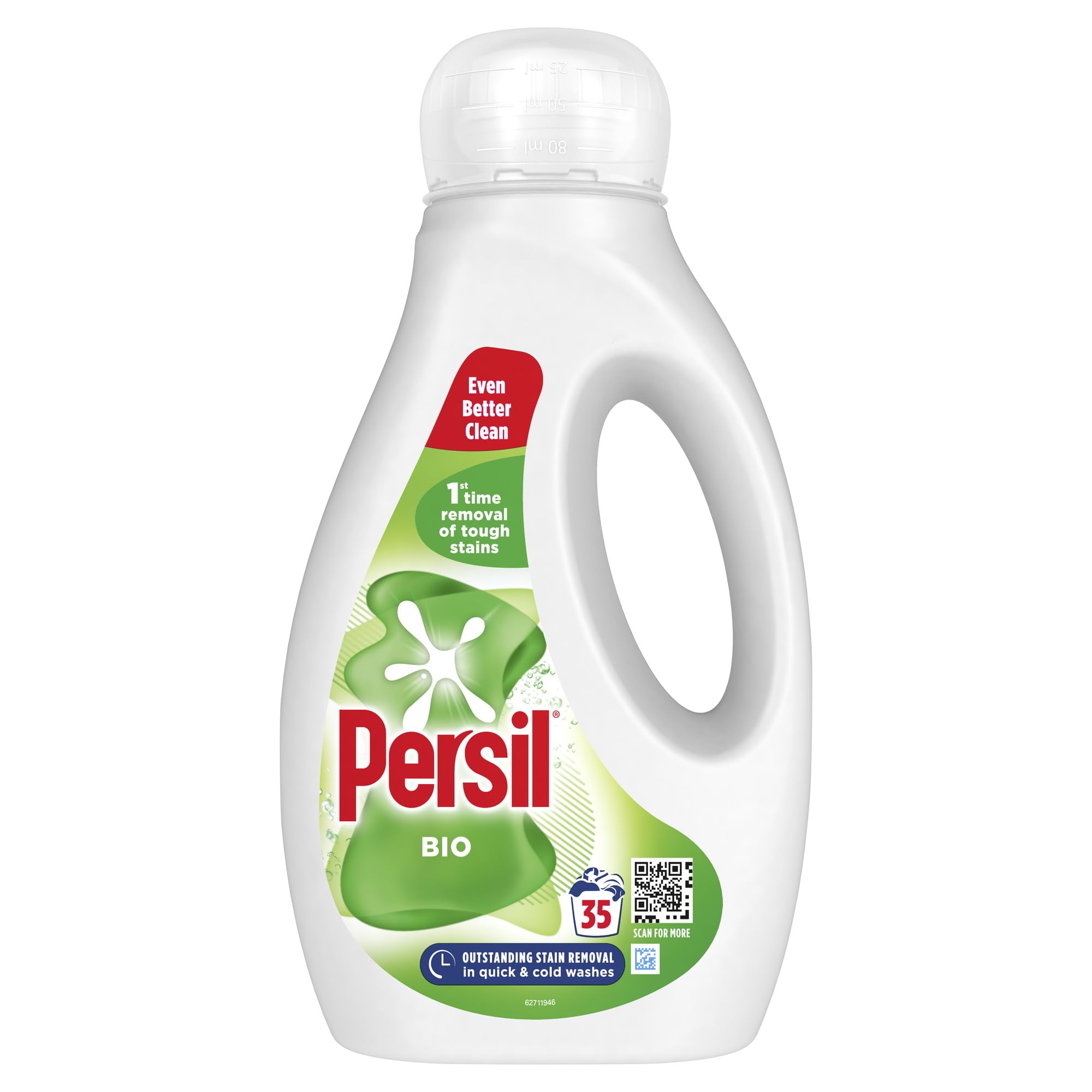 Persil Bio Laundry Washing Liquid Detergent - Tough Stain Removal | 945 ml