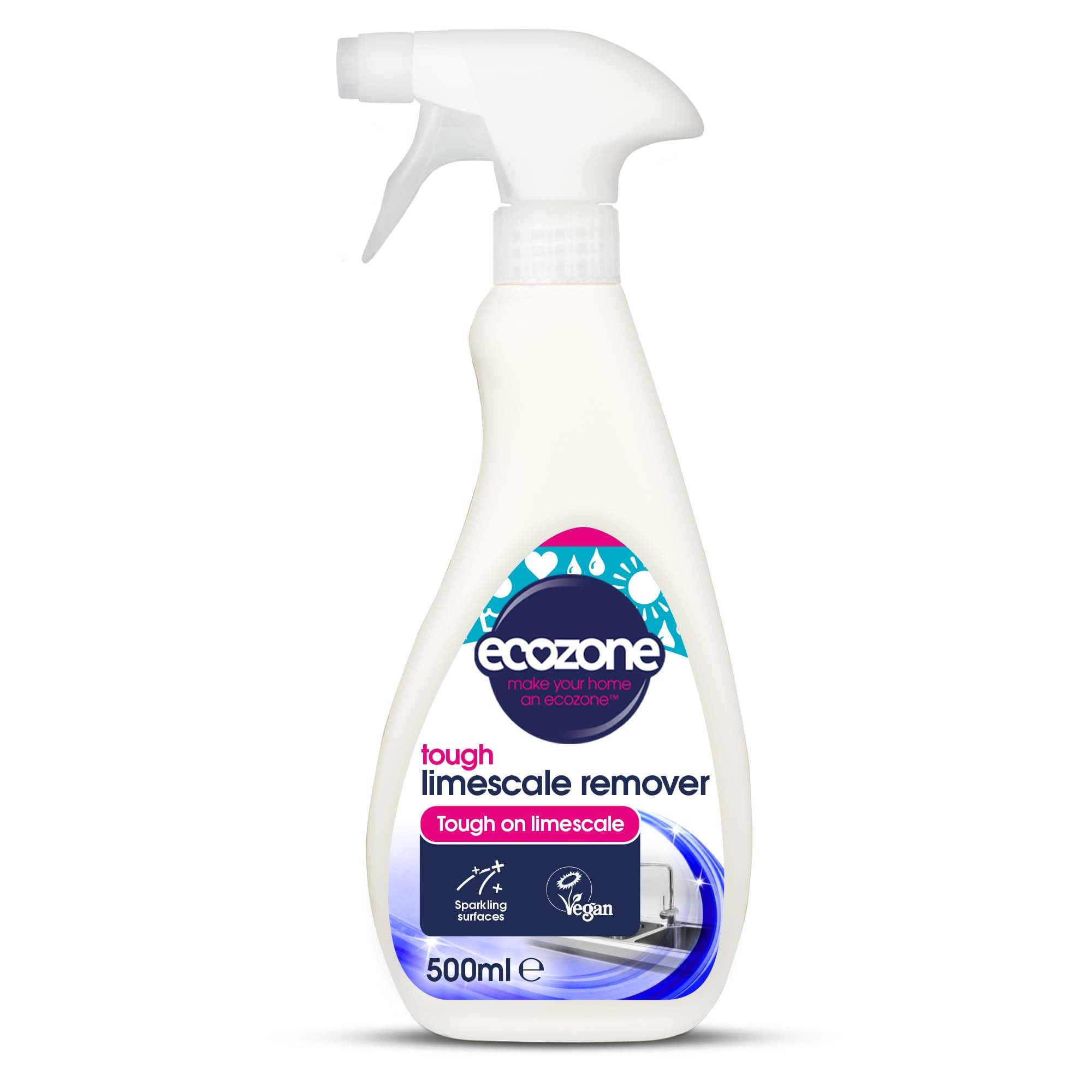Ecozone Limescale Remover Spray for Bathroom & Kitchen | 500 ml | Unscented 1