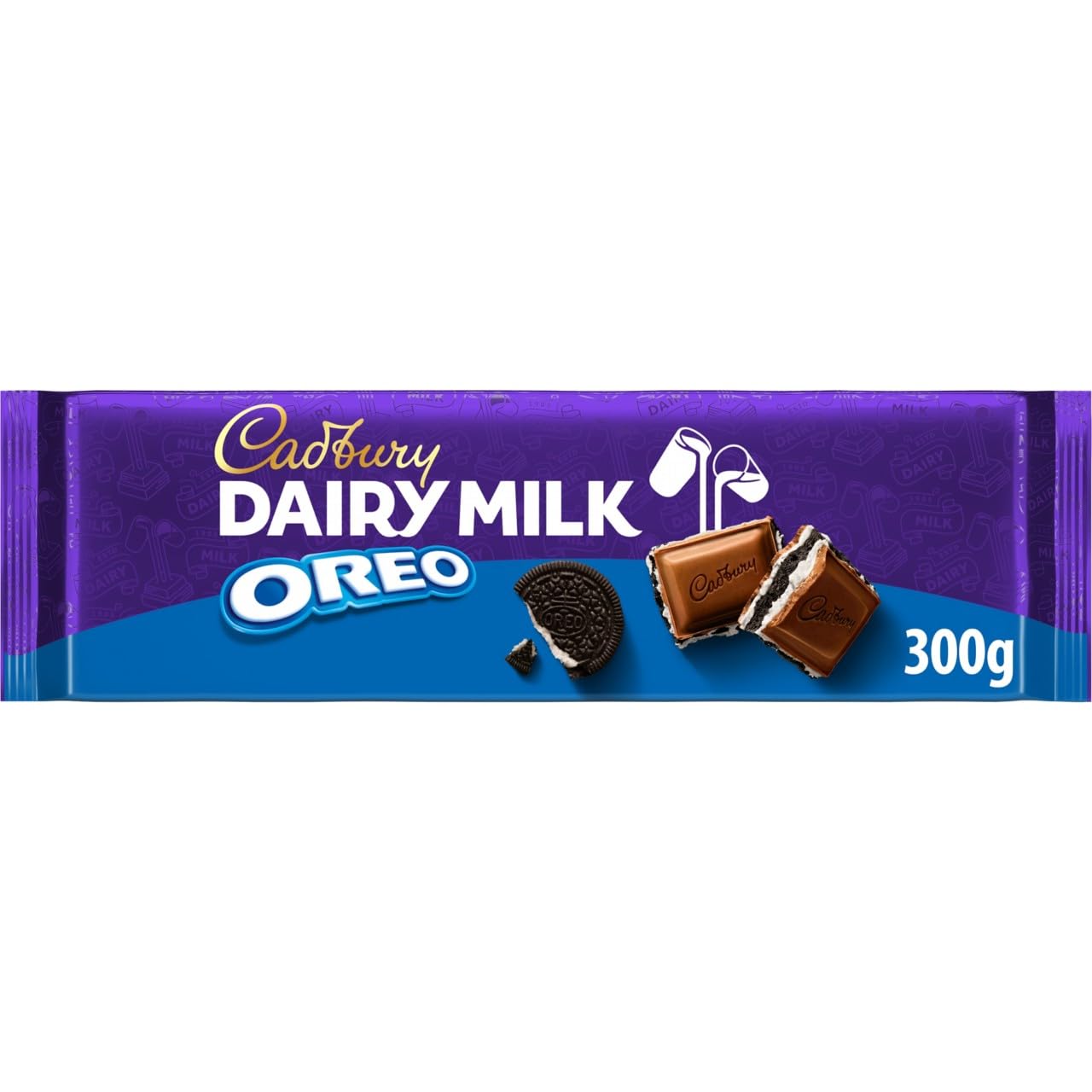 Cadbury Dairy Milk Oreo Chocolate Bar with Creamy & Crunchy Oreo Pieces - 300g
