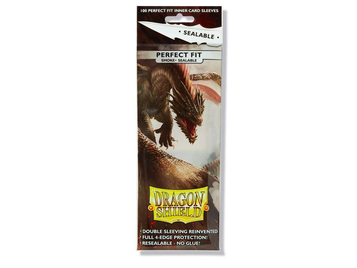Dragon Shield AT-13223 Sealable Smoke Sleeves - 100pk for Trading Card Protection
