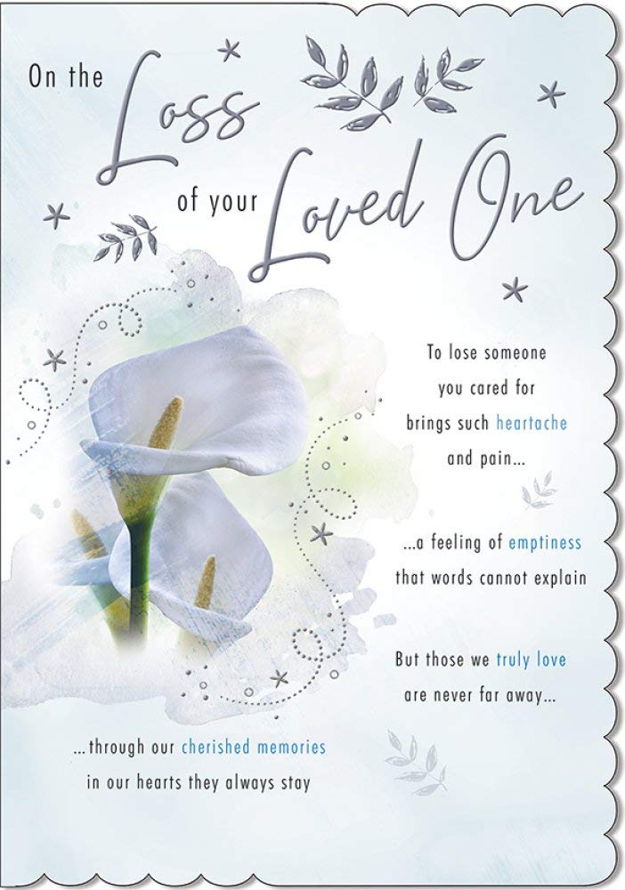 Piccadilly Greetings Sympathy Traditional Occasion Card with Envelope | 9 x 6 Inches 1