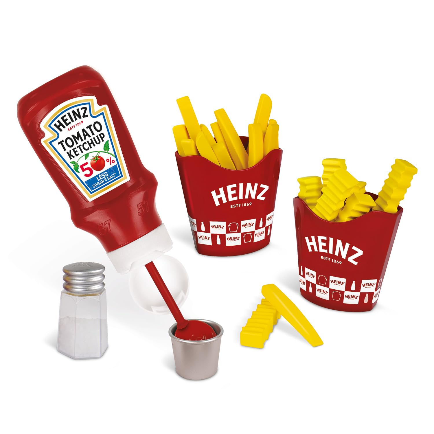 Casdon Heinz Chip & Dip Snack Set - Pretend Play Food for Ages 2+