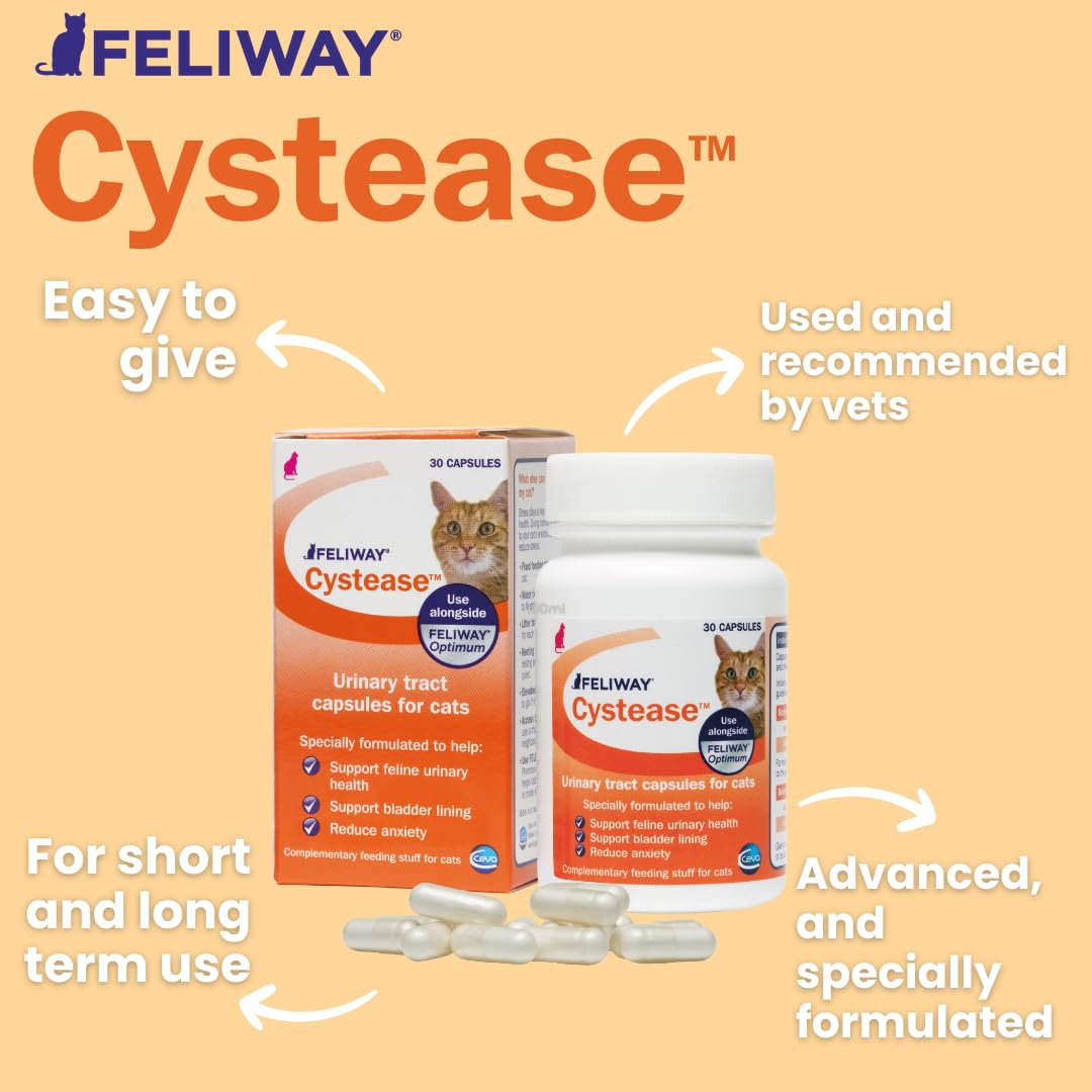 Feliway Cystease - For Stress-Related Bladder Problems in Cats | 300 Capsules 2