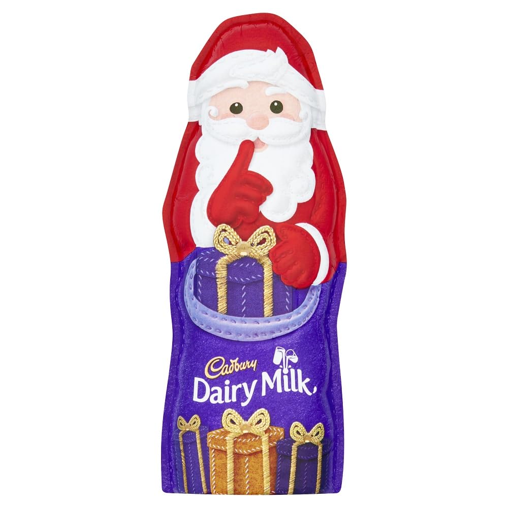 Cadbury Dairy Milk Hollow Chocolate Santa Figure, 100g Festive Christmas Treat