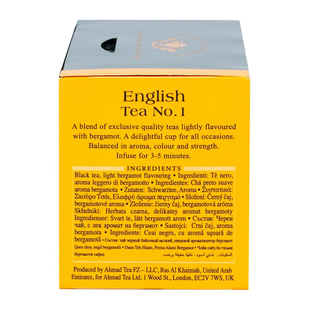 Ahmad Tea English Tea No.1 Black Tea - 20 Individually Foil-Wrapped Teabags