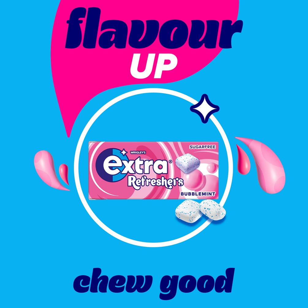 Extra - Refreshers Chewing Gum Bubblemint (112 Pieces, 16 Packs) 3