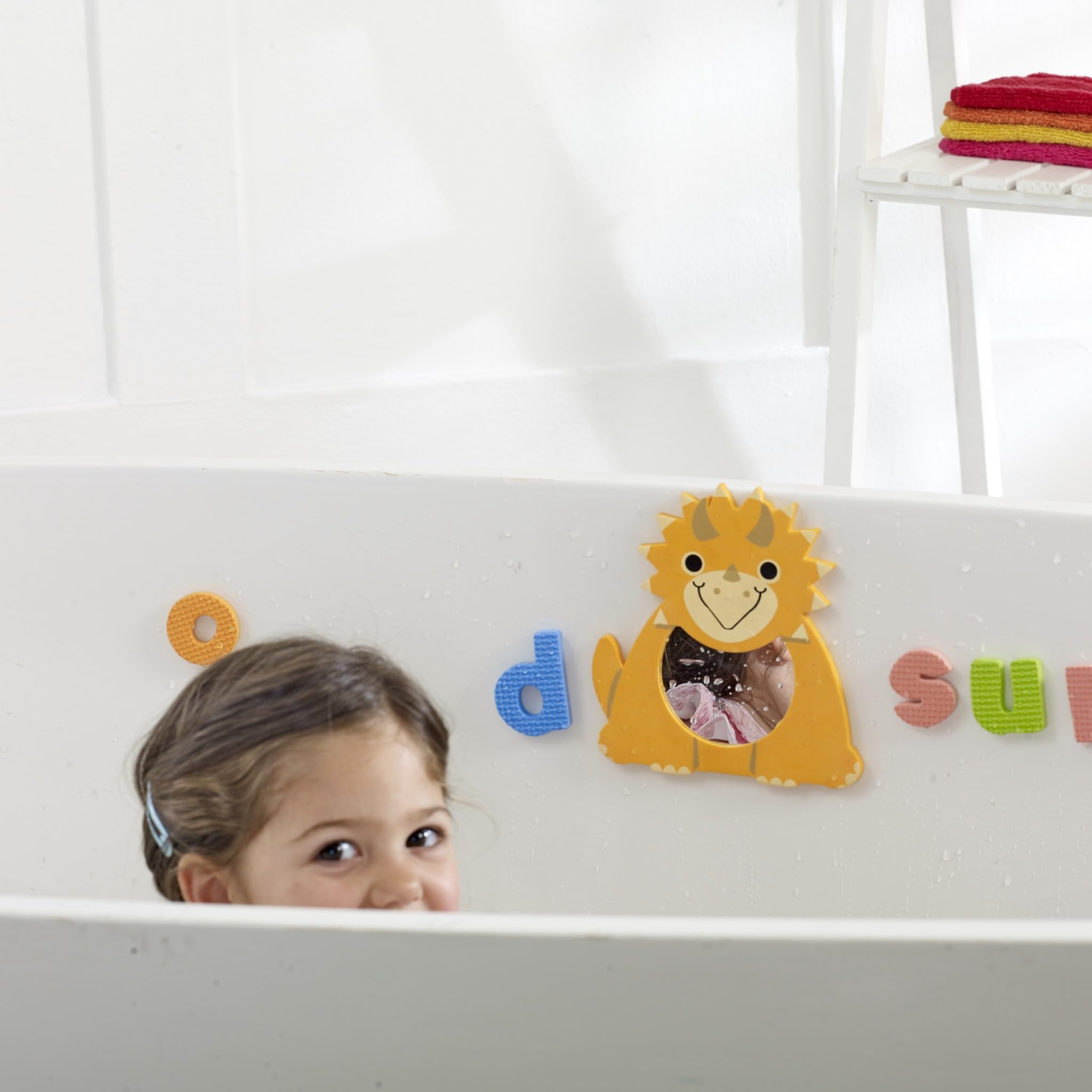 Bathtime Buddies Bath Mirror - Stick On Sensory Toy for 6-12 Months