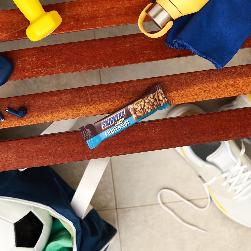Snickers Crisp Fruit & Nut Milk Chocolate Snack Bars - 18 x 40g