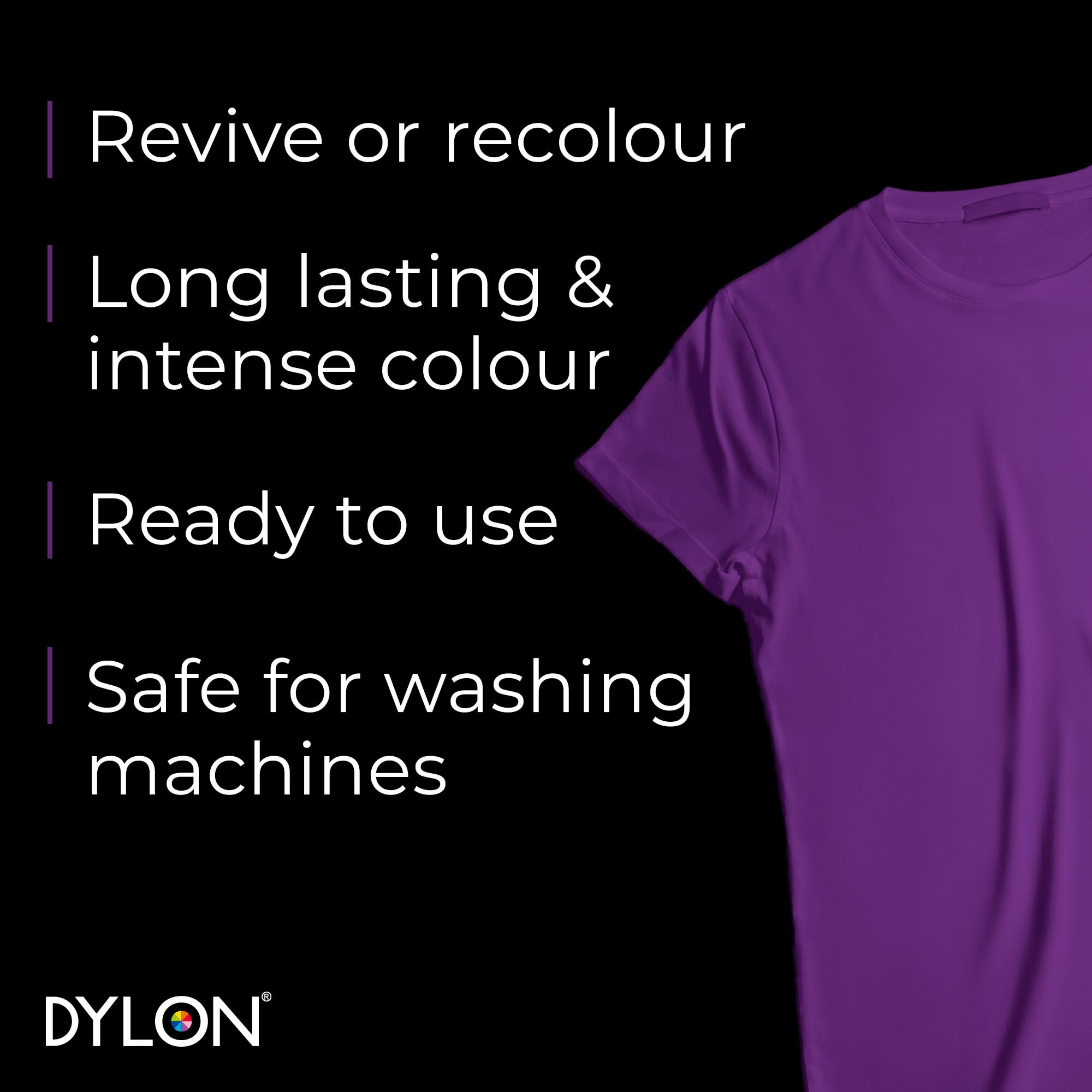 DYLON Washing Machine Fabric Dye Pod - Deep Violet, 350g 6