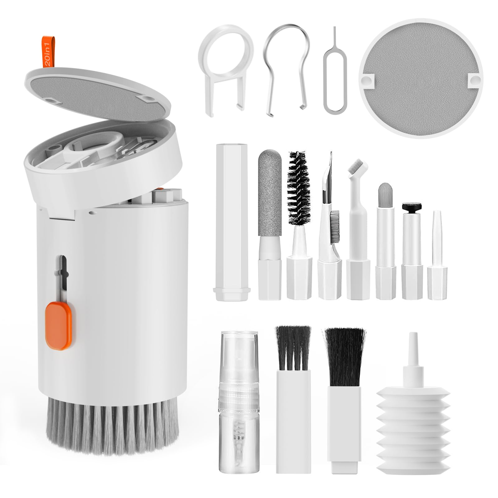 MOXYOY 20-in-1 Electronics Cleaning Kit - Multifunctional for Keyboard, Screen, Headphones | ABS Material