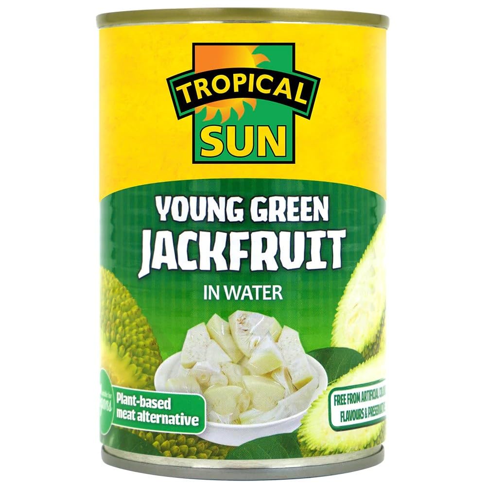Tropical Sun Young Green Jackfruit in Water, 400g - Plant-Based Meat Alternative