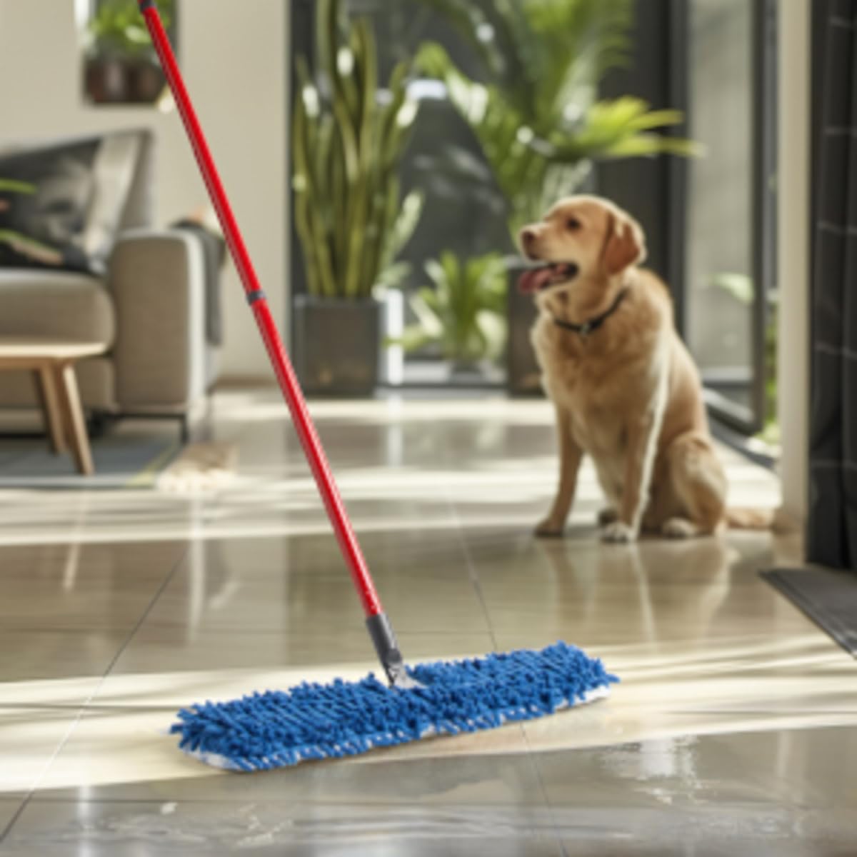 Vileda Pet Pro Microfibre Flip Mop - 2-Sided Wet & Dry Cleaning for All Hard Floors 3