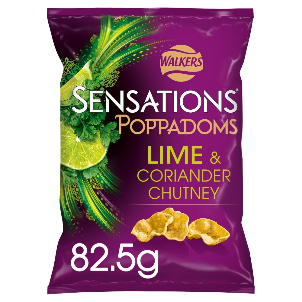 Sensations Lime and Coriander Chutney Sharing Poppadoms, 82.5g