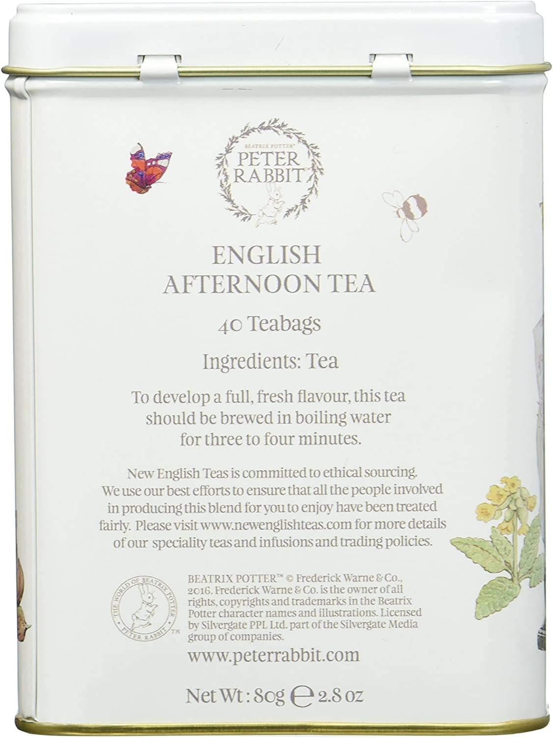 New English Teas - Peter Rabbit Tea Caddy with 40 English Afternoon Teabags 4