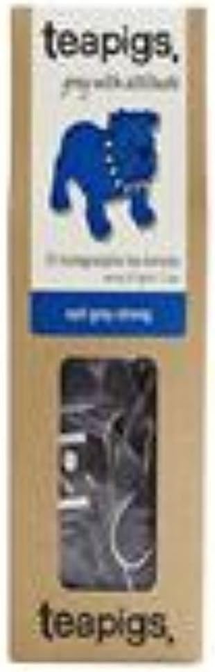 Tea Pigs Earl Grey Strong Tea 15 Bags - Bold Assam Black Tea with Bergamot