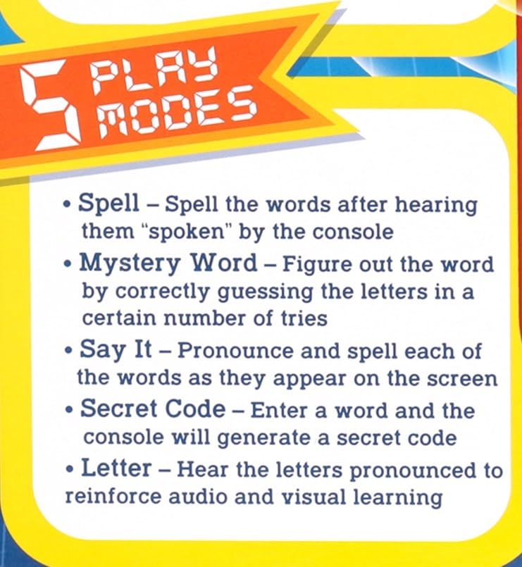 Basic Fun! Speak & Spell Electronic Game - Retro Educational Toy for Ages 7+ 7