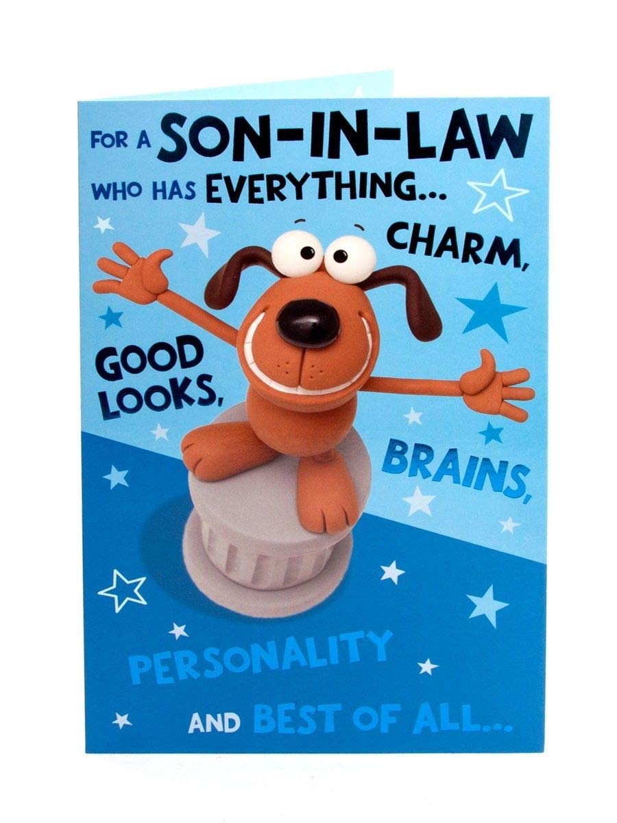 UK Greetings Crackers Range Funny Son-In-Law Birthday Greeting Card | 137mm x 210mm 1