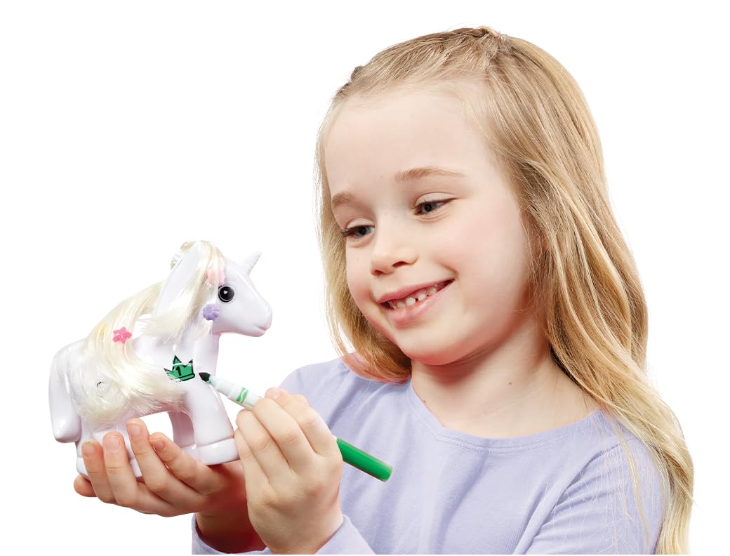 Crayola Colour 'n' Style Unicorn & Pegasus Twin Pack - Creative Arts & Crafts Playset for Kids