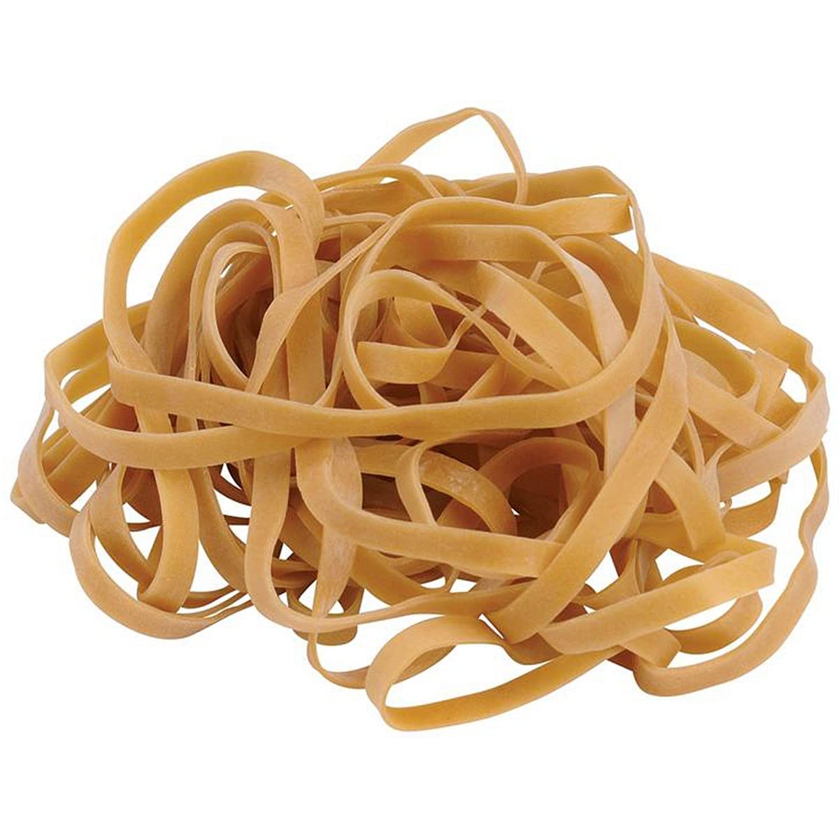 Q-Connect Rubber Bands No.33 88.9 x 3.2mm 500g KF10538, oak|green|beige|peach 3
