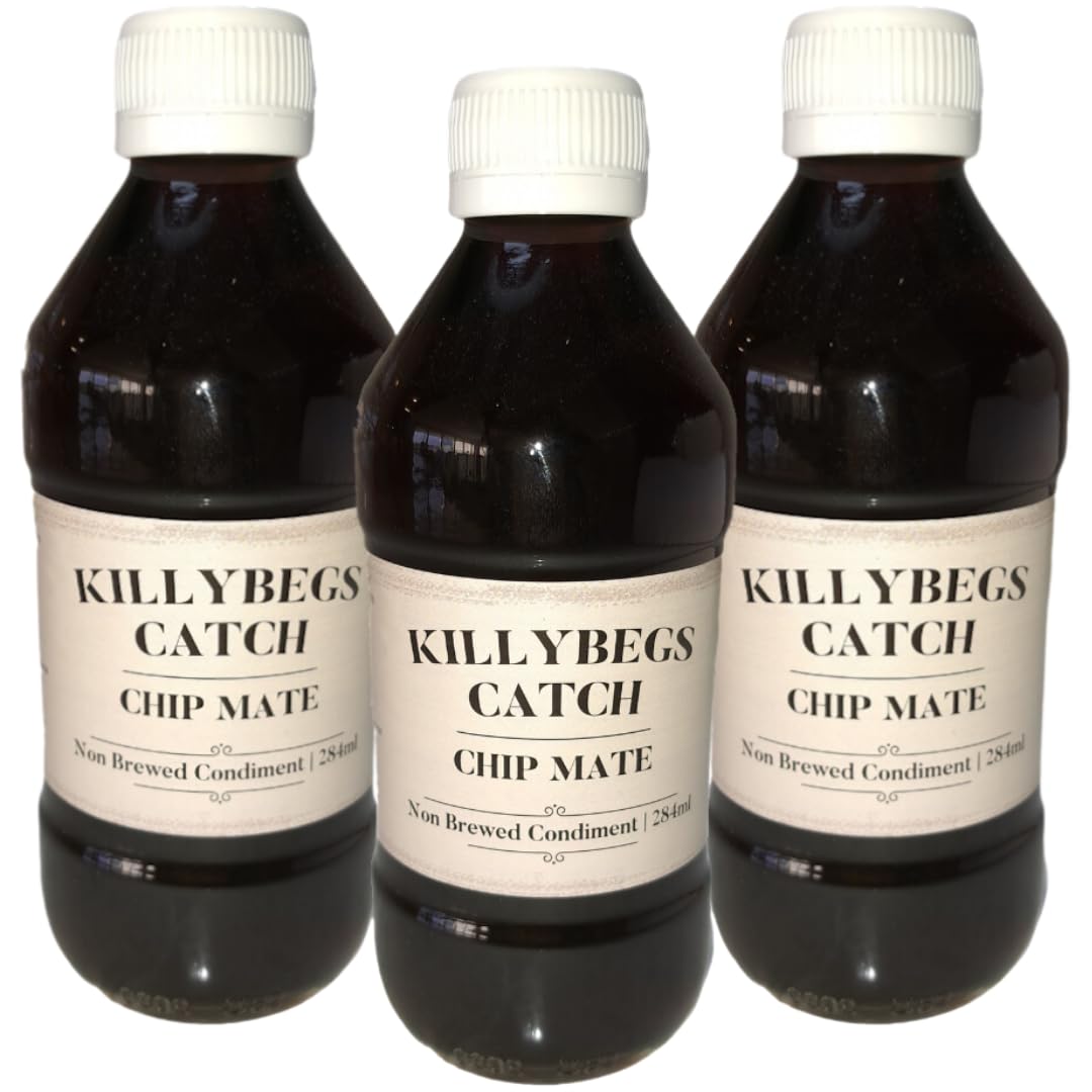 Shines - Chip Mate Non Brewed Condiment Vinegar for Chips, 3 x 284ml Glass Bottles