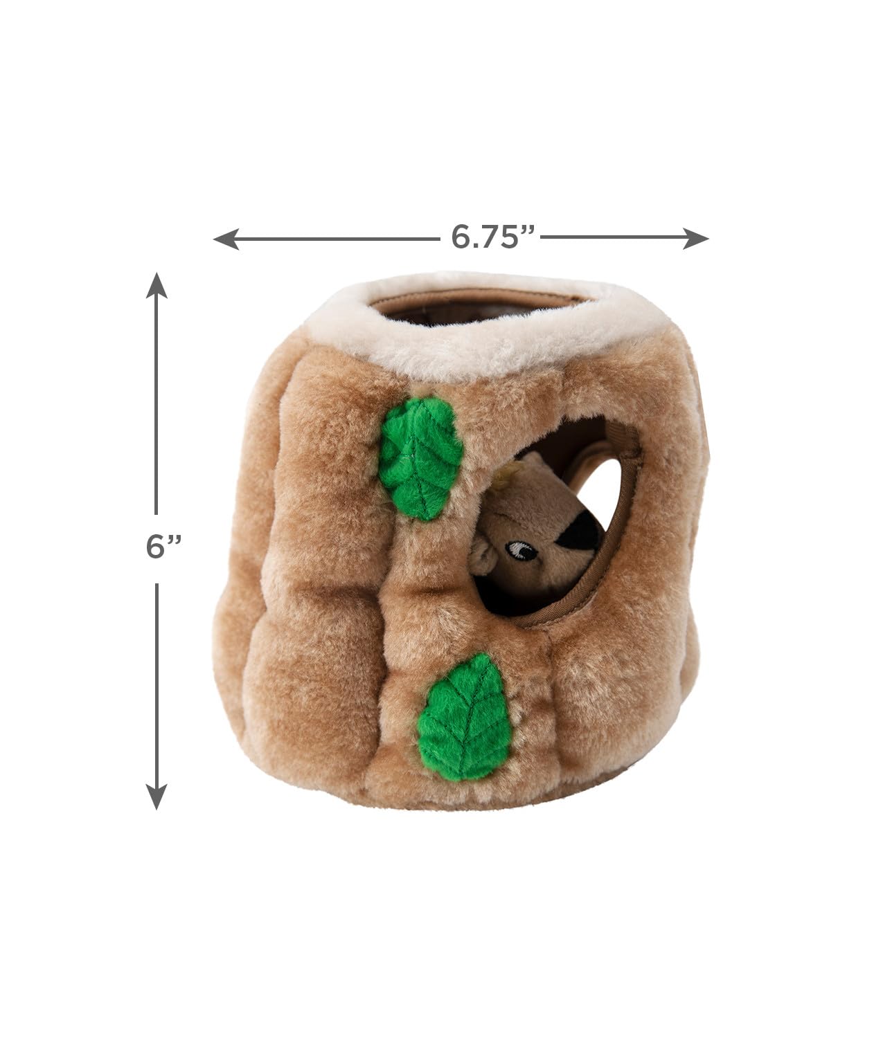 Outward Hound Squirrel Hide & Seek Plush Dog Toy - Medium Size | Includes 6 Squeakers 3