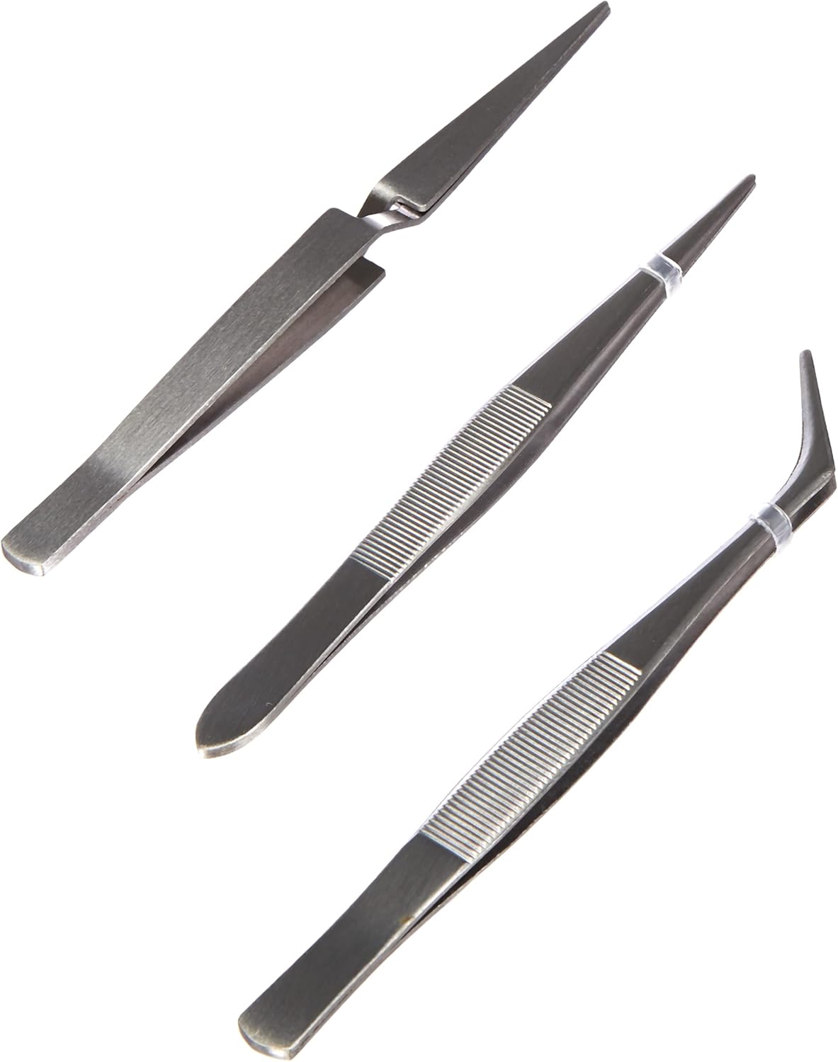 Revell 39063 Modelling Tweezers Set of 3 – Straight, Curved, Clamp 3