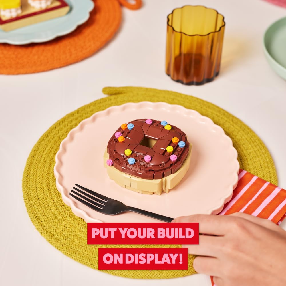 MAX Premium Snacks Building Bricks - Doughnut Collectible Set for Ages 3+